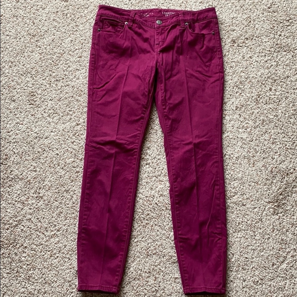 Women’s Limited Fushcia Denim Leggings Jeans 8